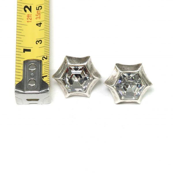 Hand Made Pewter Earrings - SKU# NE-1321 - Image 2