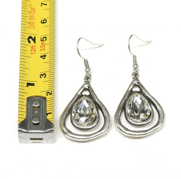 Hand Made Pewter Earrings - SKU# NE-1338 - Image 2