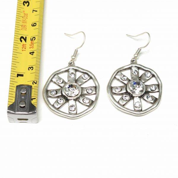 Hand Made Pewter Earrings - SKU# NE-1374 - Image 2