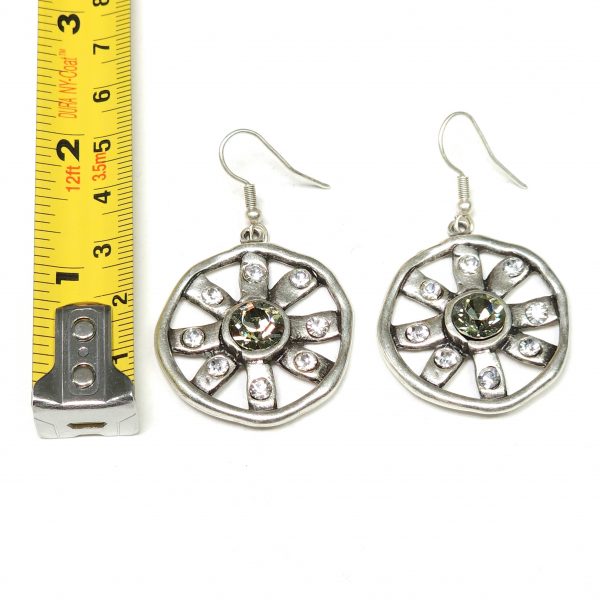 Hand Made Pewter Earrings - SKU# NE-1374 G - Image 2