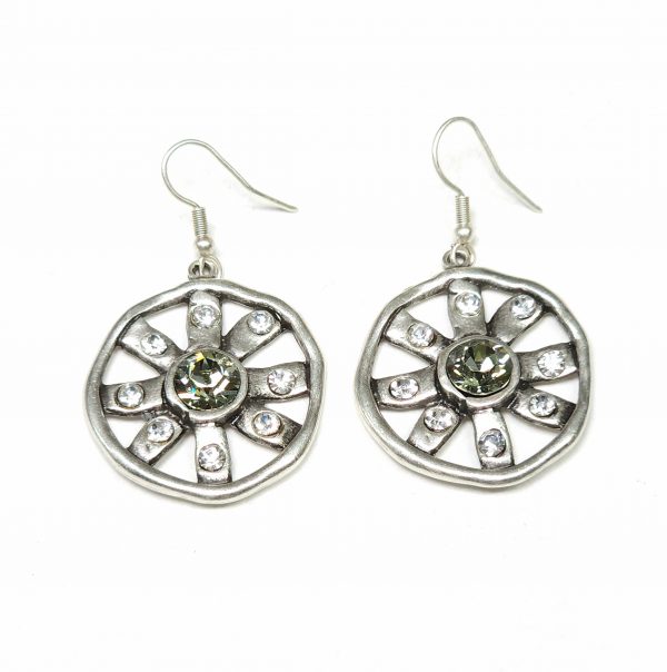 Hand Made Pewter Earrings - SKU# NE-1374 G