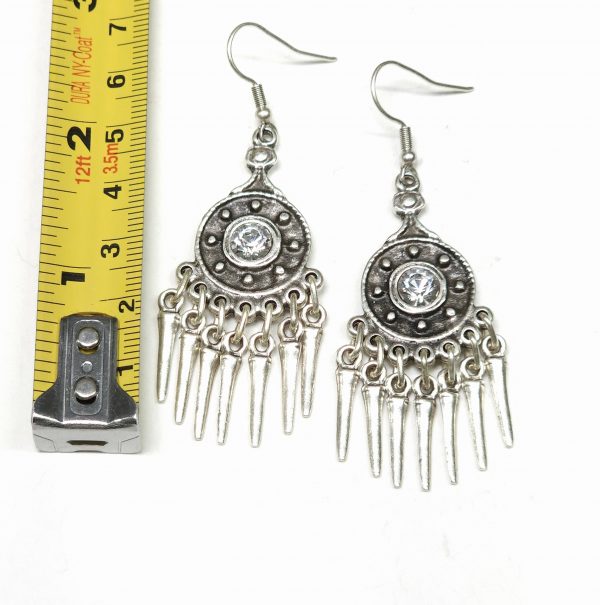 Hand Made Pewter Earrings - SKU# NE-1386 - Image 2