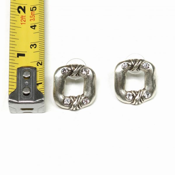 Hand Made Pewter Earrings - SKU# NE-1402 - Image 2