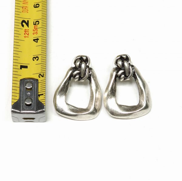 Hand Made Pewter Earrings - SKU# NE-1417 - Image 2