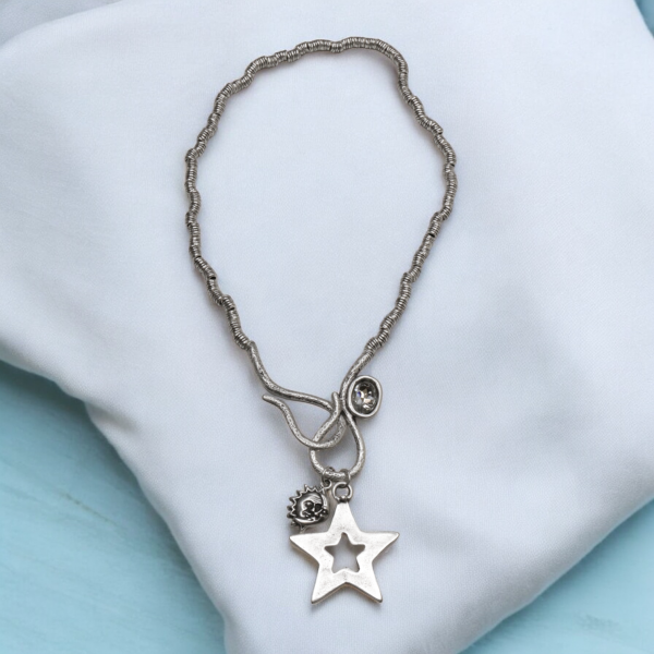 Hand Made Pewter Necklace - SKU# 1539-11 - Image 6