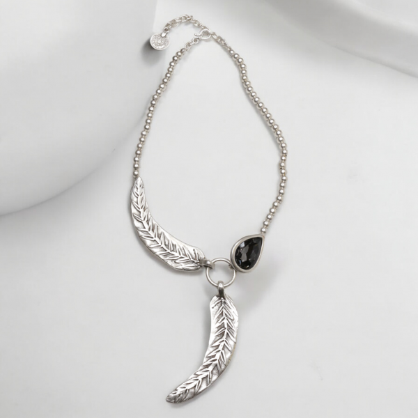 Hand Made Pewter Necklace -SKU# 1556-75G - Image 5