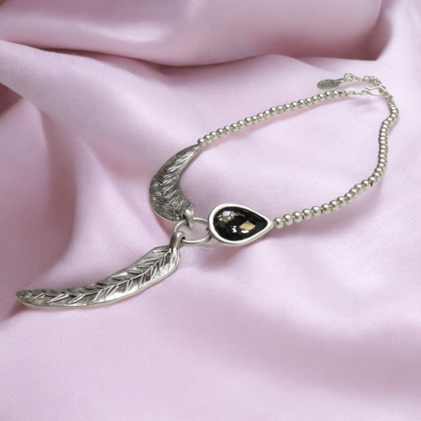 Hand Made Pewter Necklace -SKU# 1556-75G - Image 4