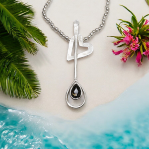 Hand Made Pewter Necklace -SKU# 1557-75G