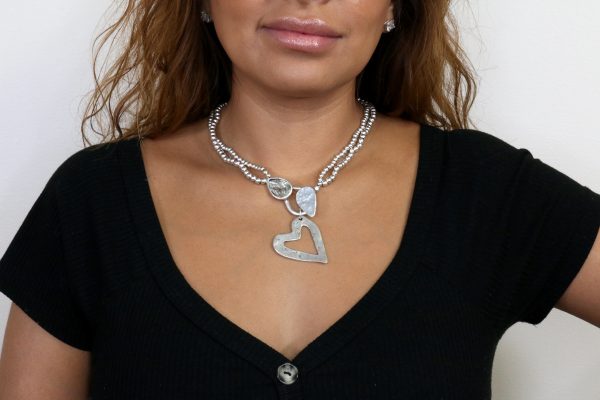 Hand Made Pewter Necklace - SKU# 1547-11 - Image 3