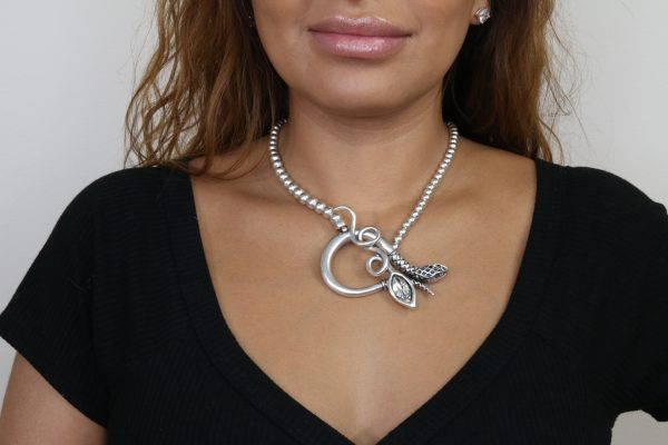Hand Made Pewter Necklace - SKU# 1549-11 - Image 4