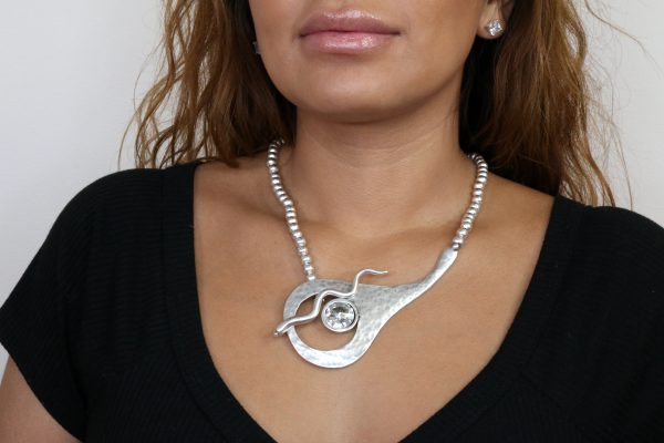 Hand Made Pewter Necklace - SKU# 1550-11 - Image 3