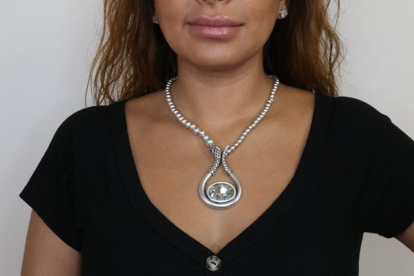 Hand Made Pewter Necklace - SKU# 1553-11 - Image 4