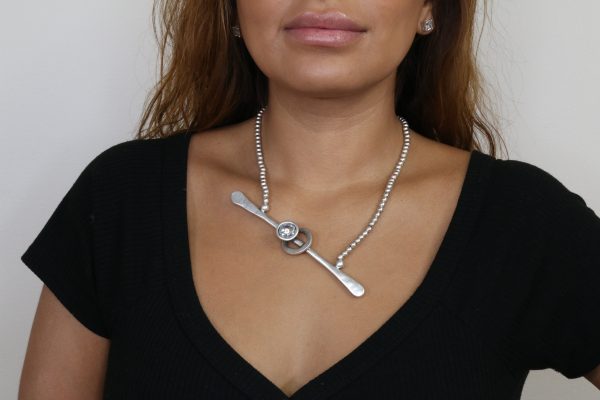 Hand Made Pewter Necklace - SKU# 1567-11 - Image 3