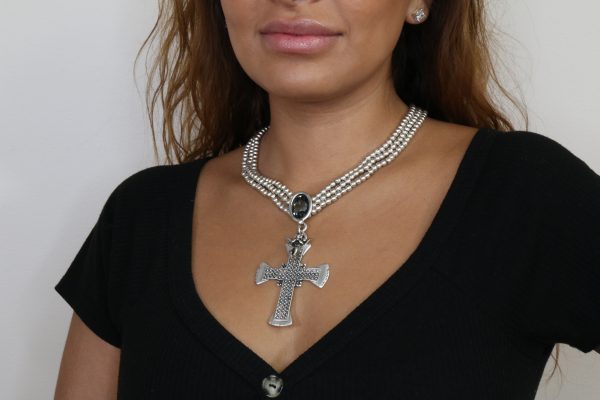 Hand Made Pewter Necklace - SKU# 1581-75G - Image 3