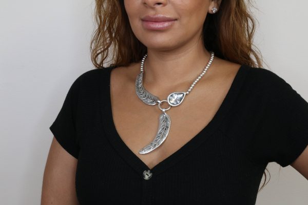 Hand Made Pewter Necklace -SKU# 1556-75G - Image 3