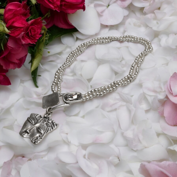 Hand Made Pewter Necklace - SKU# 1541-11 - Image 3