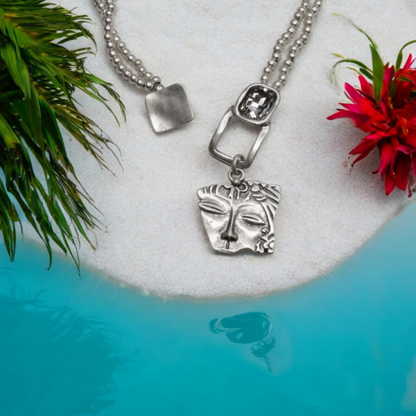 Hand Made Pewter Necklace - SKU# 1541-11 - Image 5
