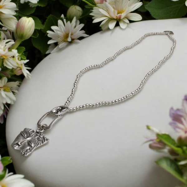 Hand Made Pewter Necklace - SKU# 1541-11 - Image 7