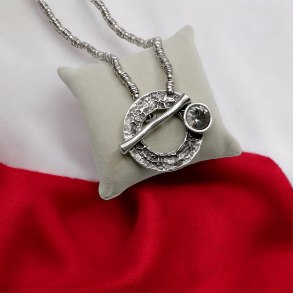 Hand Made Pewter Necklace - SKU# 1542-11 - Image 5