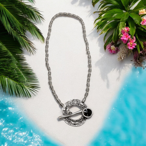 Hand Made Pewter Necklace -SKU# 1542-75G - Image 2