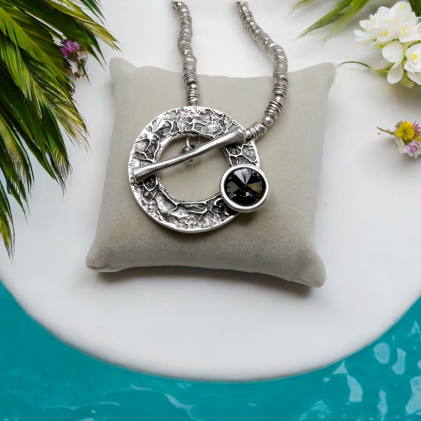 Hand Made Pewter Necklace -SKU# 1542-75G - Image 3