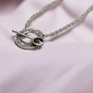 Hand Made Pewter Necklace -SKU# 1542-75G