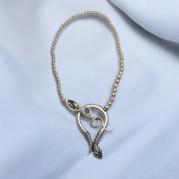 Hand Made Pewter Necklace - SKU# 1549-11 - Image 2
