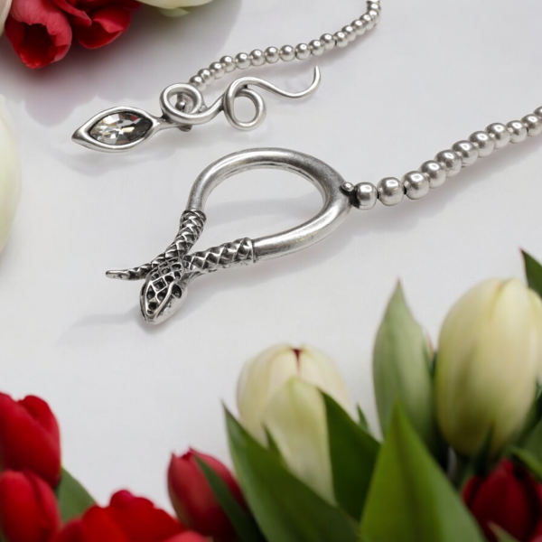 Hand Made Pewter Necklace - SKU# 1549-11 - Image 6