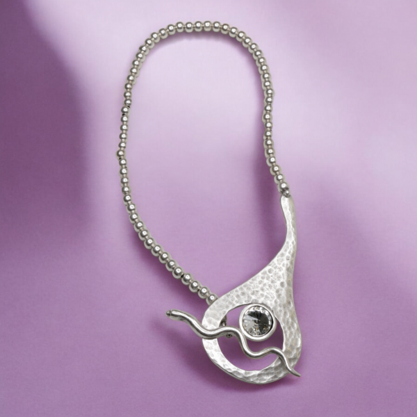 Hand Made Pewter Necklace - SKU# 1550-11 - Image 4