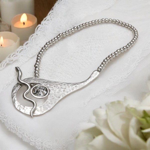 Hand Made Pewter Necklace - SKU# 1550-11 - Image 5