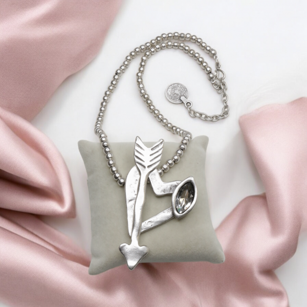 Hand Made Pewter Necklace - SKU# 1552-11 - Image 5