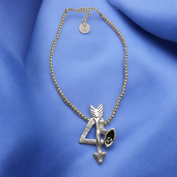 Hand Made Pewter Necklace -SKU# 1552-75G - Image 2