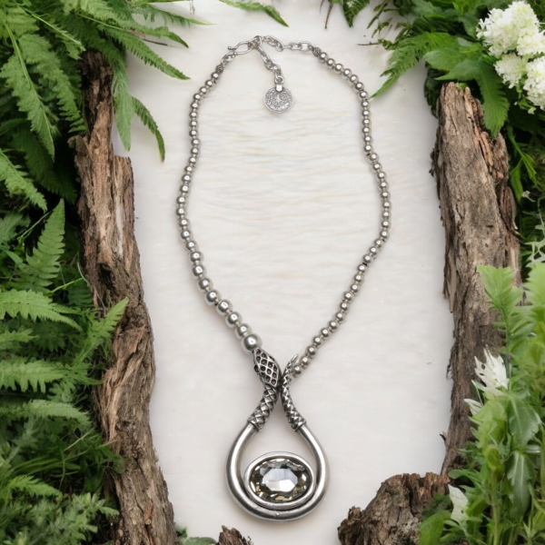 Hand Made Pewter Necklace - SKU# 1553-11 - Image 2
