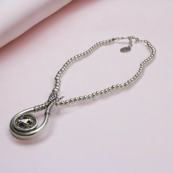 Hand Made Pewter Necklace - SKU# 1553-11 - Image 5