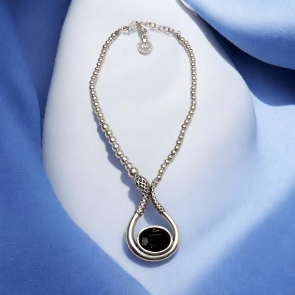 Hand Made Pewter Necklace -SKU# 1553-75G - Image 2