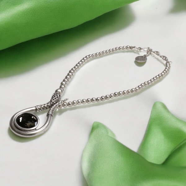 Hand Made Pewter Necklace -SKU# 1553-75G - Image 3