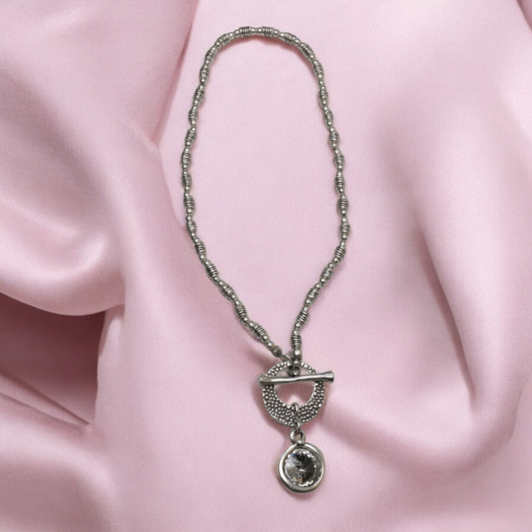 Hand Made Pewter Necklace - SKU# 1554-11 - Image 2