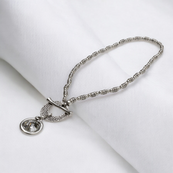Hand Made Pewter Necklace - SKU# 1554-11 - Image 3