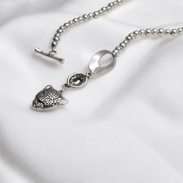 Hand Made Pewter Necklace - SKU# 1555-11 - Image 5