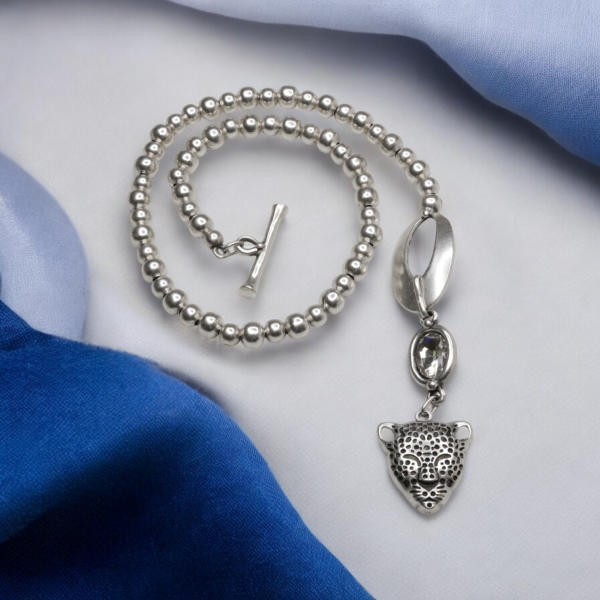 Hand Made Pewter Necklace - SKU# 1555-11 - Image 6