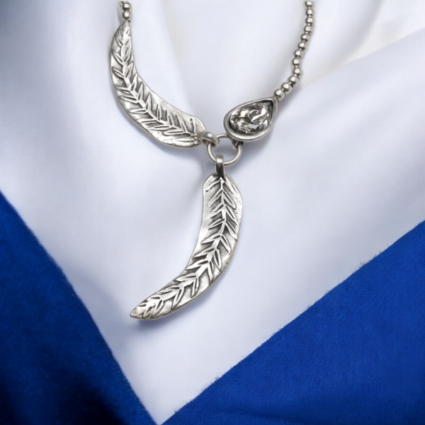Hand Made Pewter Necklace - SKU# 1556-11 - Image 2