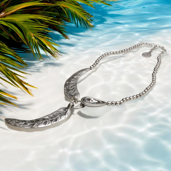 Hand Made Pewter Necklace - SKU# 1556-11 - Image 4