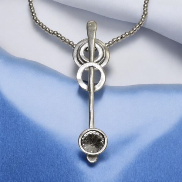 Hand Made Pewter Necklace - SKU# 1559-11 - Image 2