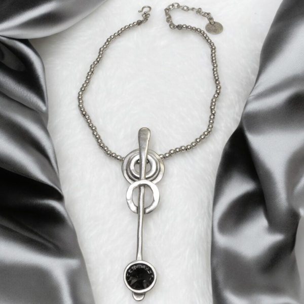 Hand Made Pewter Necklace - SKU# 1559-75G - Image 2