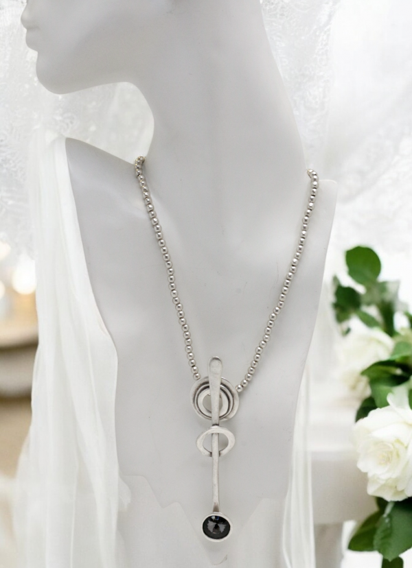Hand Made Pewter Necklace - SKU# 1559-75G - Image 5