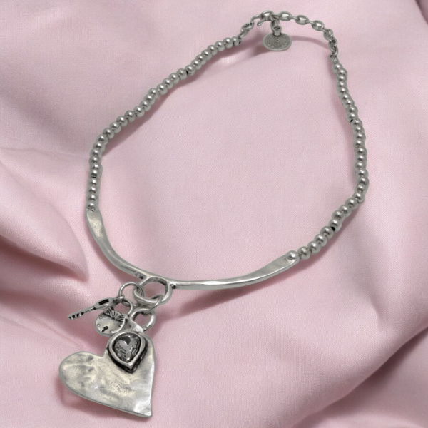 Hand Made Pewter Necklace - SKU# 1564-11 - Image 4