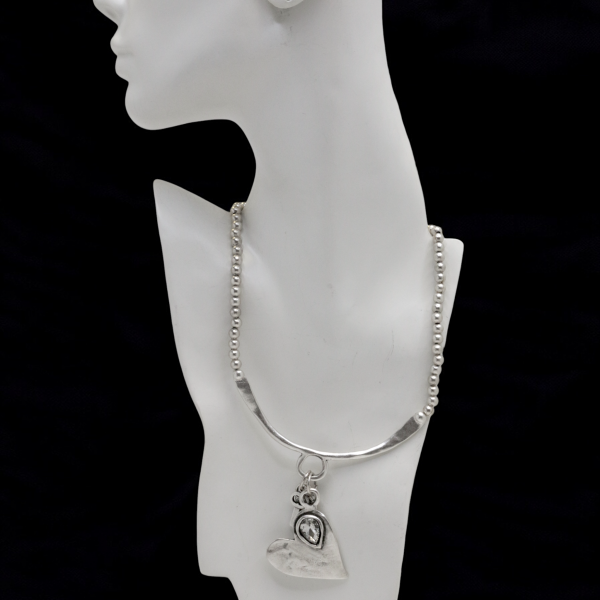 Hand Made Pewter Necklace - SKU# 1564-11 - Image 5