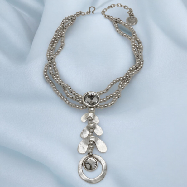 Hand Made Pewter Necklace - SKU# 1565-11 - Image 2
