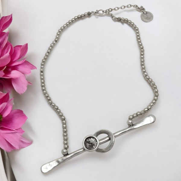 Hand Made Pewter Necklace - SKU# 1567-11 - Image 2