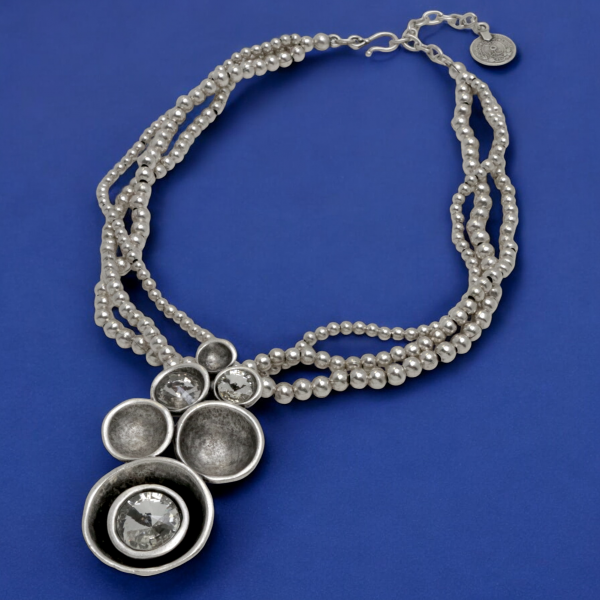 Hand Made Pewter Necklace - SKU# 1573-11 - Image 4